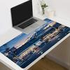 Town Scene Mouse Pad At Dusk Desktop Pad With Japanese Mountain Pattern Alfombrillas Gaming