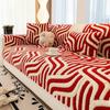 Texture Thick Plush Sofa Cushion Winter  New Style Simple Style Dust-Proof Cushion Cover Cloth Sofa Towel Home Couch Decor