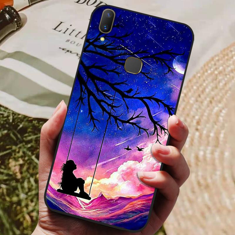 For Vivo Y85 Case 1723 V9 Silicon Back Cover Phone Case for Vivo V9 Youth Cases Soft Bumper Coque for Vivo 1727 1726 Fundas