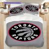 Toronto Raptors Bold Black Emblem Bedding(1 * Duvet Cover + 2 * Pillowcase, Without core)Soft and Comfortable Duvet Cover and Pillowcase Bedding Set