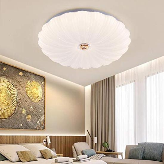 35W LED Ceiling Light with Starry Sky Effect, Fits 8-10 Tatami Mats (approx. 12-15 Sq Ft), Stepless Dimming, Color Temperature Adjustable, White,