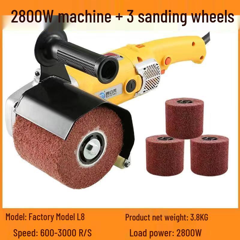 Hot Selling Stainless Steel Handheld Electric Polisher: Rust Remover & Mirror Surface Metal/Wood Wire Drawing Machine