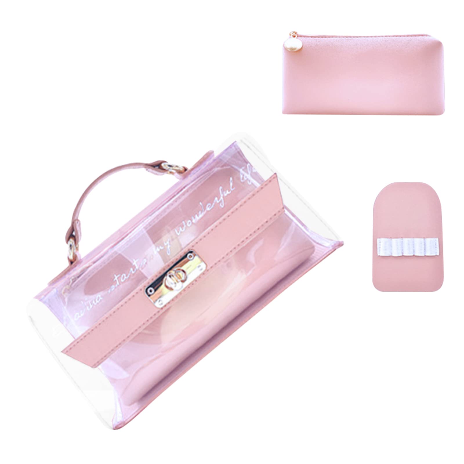 

Простой многофункциональный карандаш для макияжа, большой для начальной школы, средней школы, старшей школы, колледжа и работающих взрослых. Чехол, Дизайн, Чехол, розовый