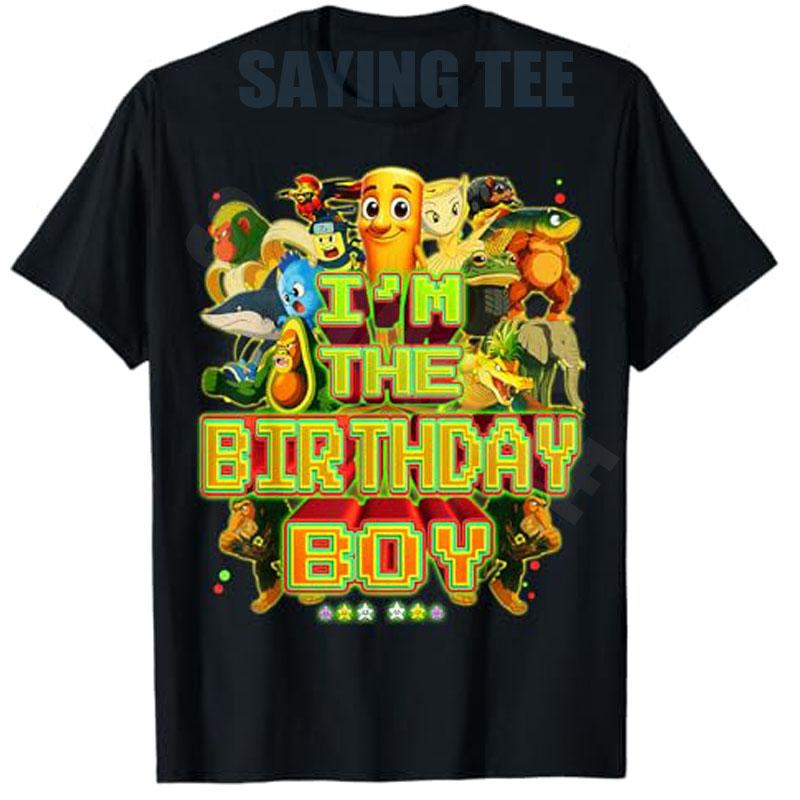 

Funny Im The Birthday Boy All Baby Brainrot for Boys Fashion TShirt Sons Birthday Novelty Gift Y2k Silly Cartoon Cute Tee Tops S