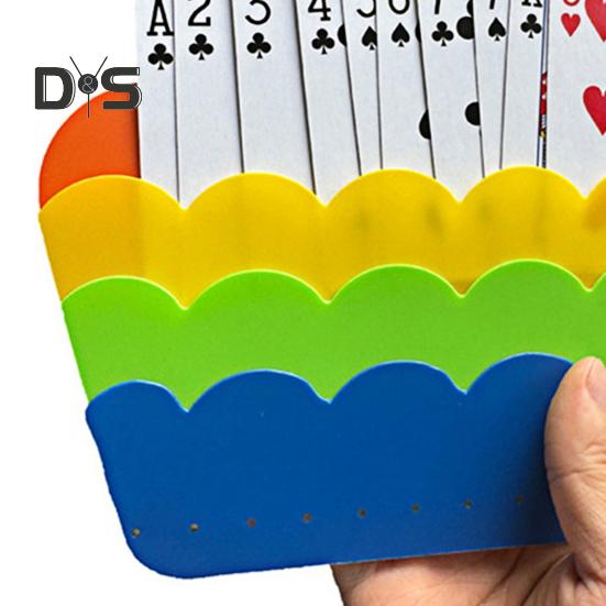 2 Pcs Hands-Free Playing Card Holder for Seniors Little Hands Arthritis Plastic Cards Game Holder for Poker Parties Family Card Game Nights