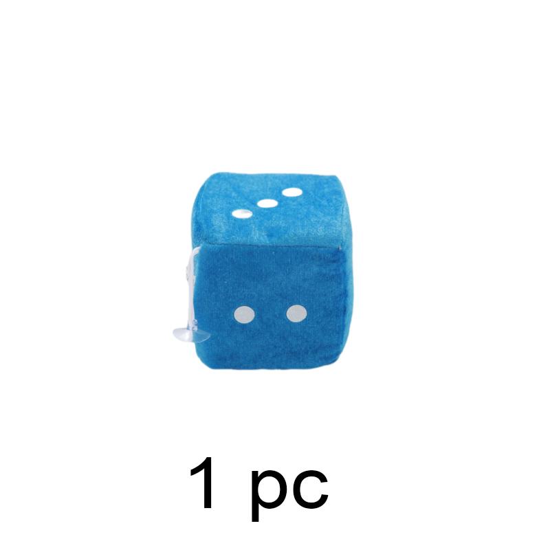 2x Car Dice Ornament Rearview Mirror Hanging Ornaments Car Styling Plush Fuzzy Dice Decoration Auto Interior Accessories Pendant