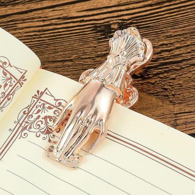 Bookmark Clip Binder Lady's Hand for Book Lovers Journal Creative Marker