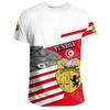 Fashion 3D Printed Tunisia T Shirt For Men Coat Of Arms Pattern T-shirt Streetwear Short Sleeves Oversized Tee Shirts Tops