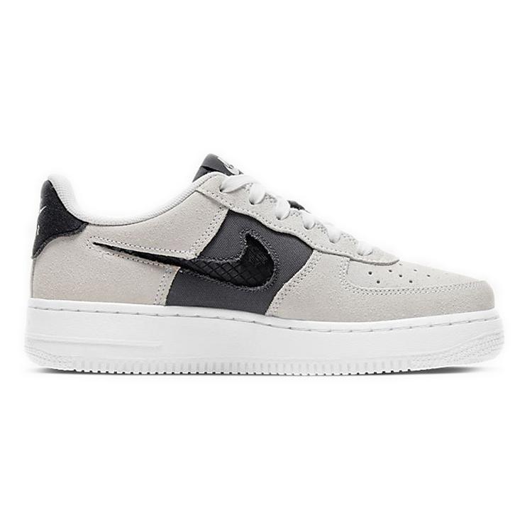New Nike Air Force 1 Low White Iron Grey GS CJ4093-100