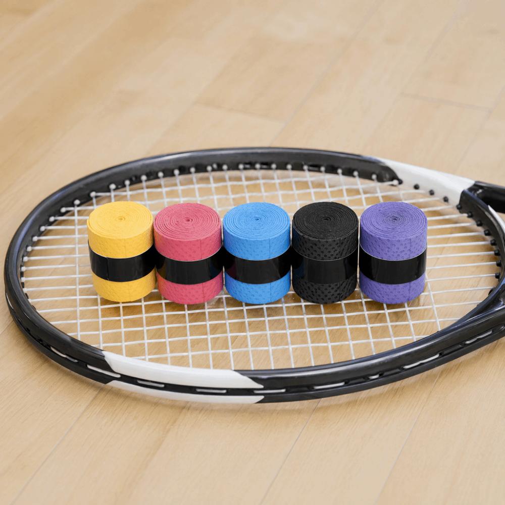 60 Stück Weiche Schläger-Übergriffe Schweißabsorbierendes Tennisgriffband Badminton-Griffband Tennisschläger