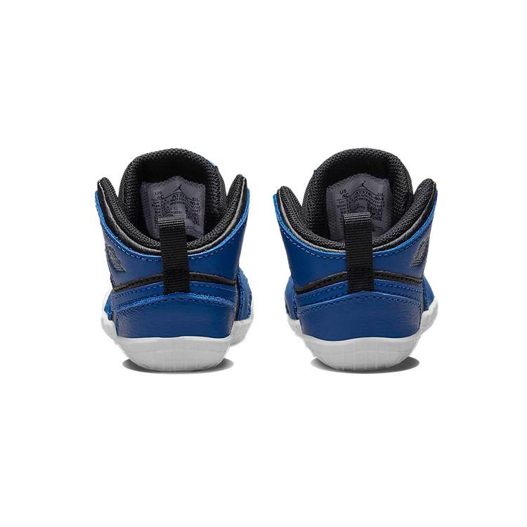 Air Jordan 1 Crib Bootie Dark Marina Blue Baby Sneakers White Black AT3745-404