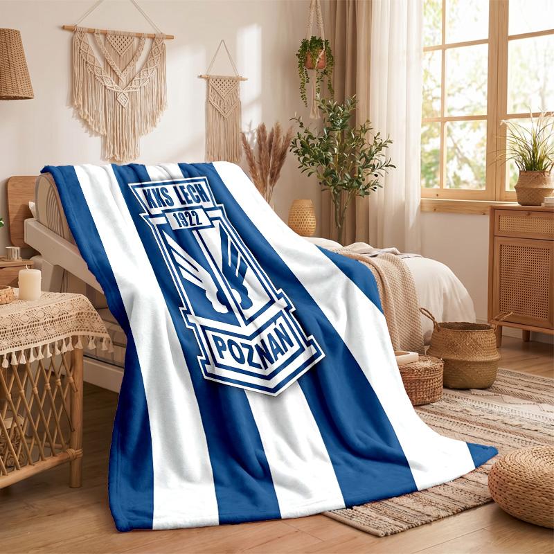 Lech Poznan Print Flannel Blanket Soft Warm Sofa Bed Throw Blanket For Home Office Bedroom