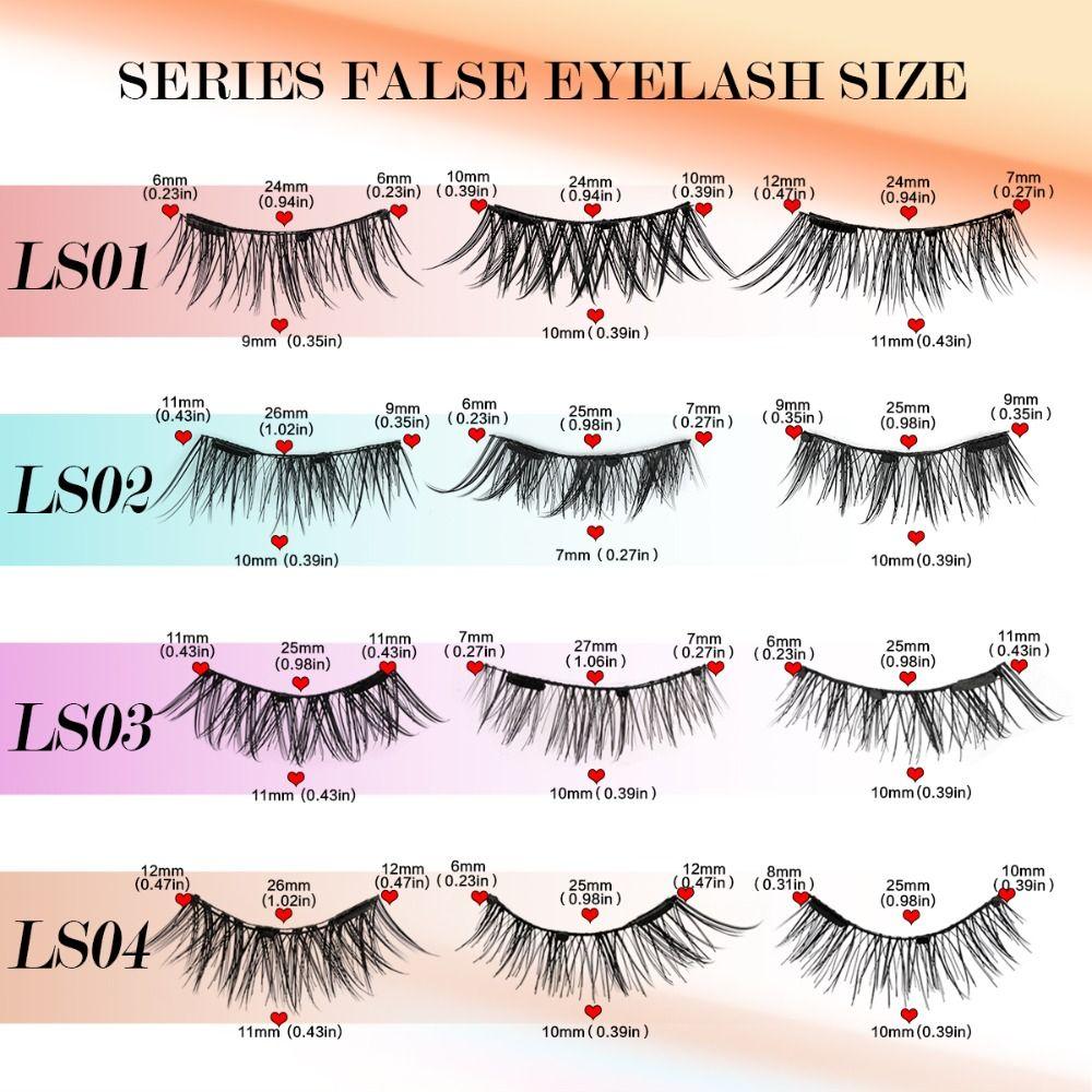 3 Paar Falsche 3D Nerz Magnetische Wimpern Weiche Flauschige Falsche Wimpern Neue Falsche Wimpern Westlicher Stil