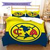 America Football Club Pattern Bedding,Quilt Set Quilt Cover Pillowcase Home Birthday Gift (1 * duvet cover + 2 * pillowcase, without core)