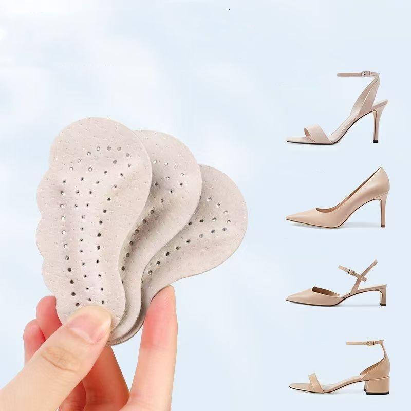 2025 New Sandals Anti-slip Stickers Leather Forefoot Pad Women High Heels Pain Relief Insert Insoles Toe Cushion Foot Care Shoes