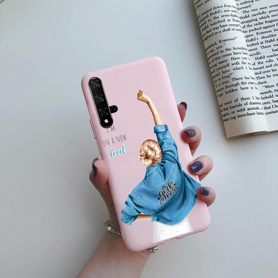For Honor 20 Case Cartoons Love Heart TPU Funda For Huawei Honor 20 Pro Lite YAL-L21 YAL-L41 20S MAR-LX1H Back Cover Phone Case