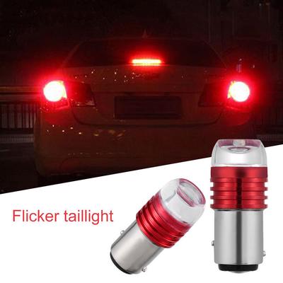2X Rosso 1157 BAY15D P21/5W Strobo Flash Luce Freno Lampeggiante Led Coda Retromarcia Lampadina
