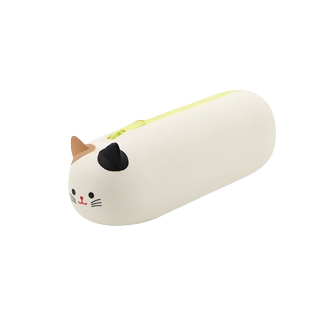 Soft Stationery Box Cartoon Animal Pouch Bag Cute Silicone Pencil Case  School