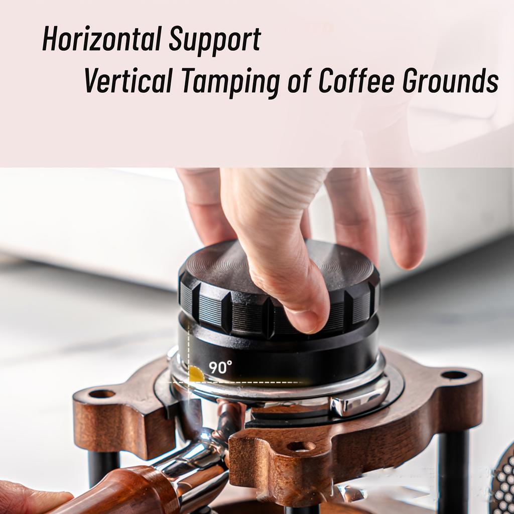 Kaffetamperställ Massivt Trä 51-58mm Universella Espressomaskinstillbehör