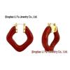 Lisa Style 2021 Trendy Geometric Round Earrings: Light Luxury Design