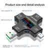 6.5A USB Tester DC Type-C PD Digital Voltmeter Amper Voltage Current Ammeter Detector Power Bank Charger Capacity Meter