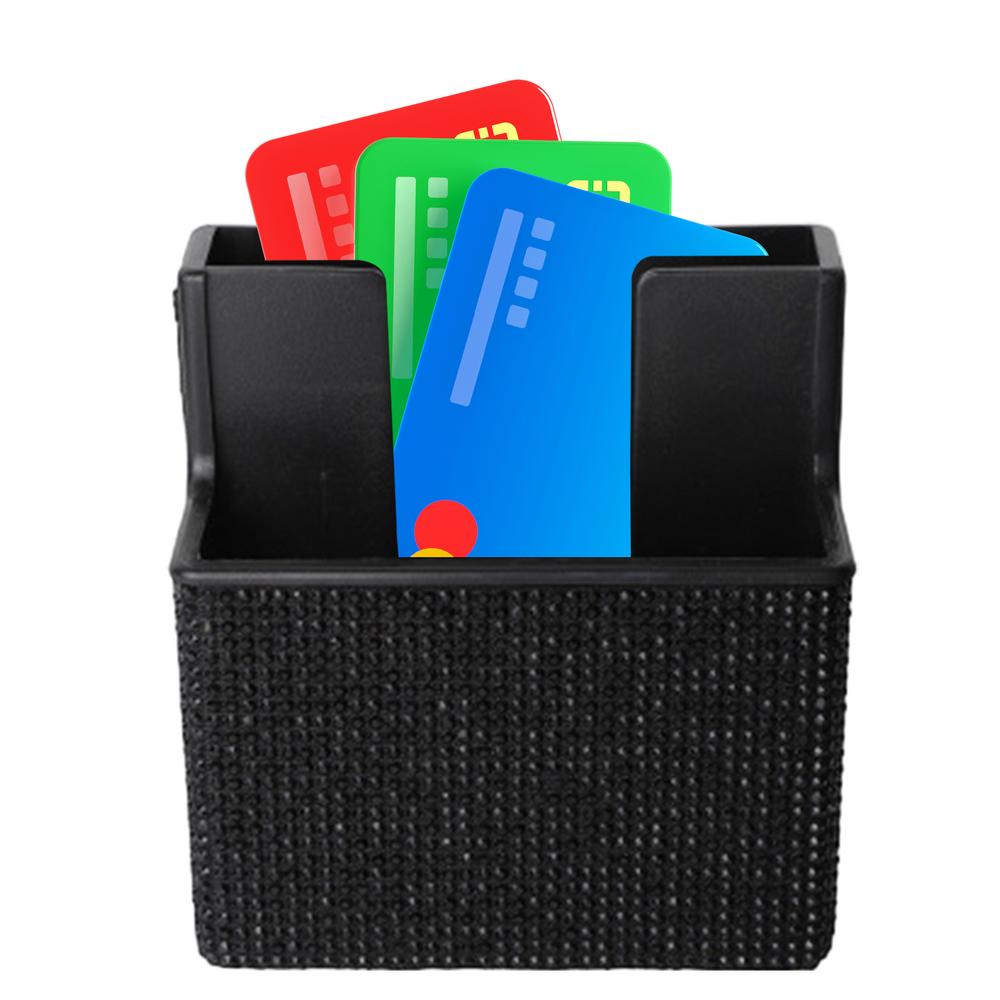 

Наклейка для хранения в машине держатель для ручек и телефона стильный карманный органайзер для организации документов блокнот для регистрации чёрный