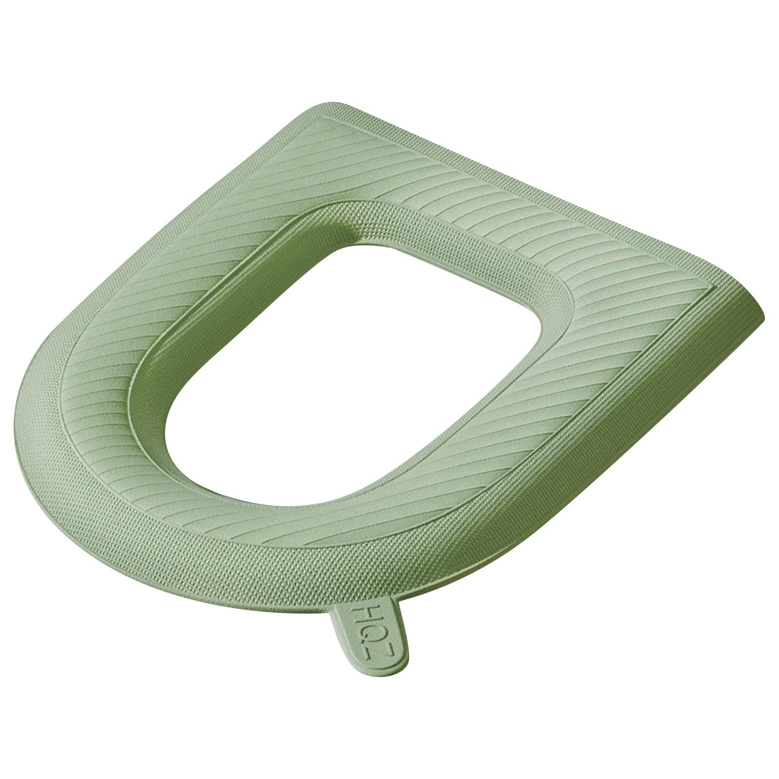 

Водонепроницаемая подушка для сиденья унитаза Four Seasons Универсальная подушка для сиденья унитаза Бытовая крышка для сиденья унитаза One Size зелёный