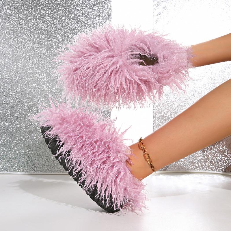 

Новые хлопковые туфли Мао Мао женские зимние для улицы, на танкетке, бархатные, для тепла в помещении, однотонные, на платформе, женские хлопковые туфли 43 фиолетовый