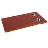 RV Tabletop 27.56x15.75x0.79in Rectangular Solid Wood Boat Desktop Panel with 2 Stainless Steel Cup Holders for Trailer