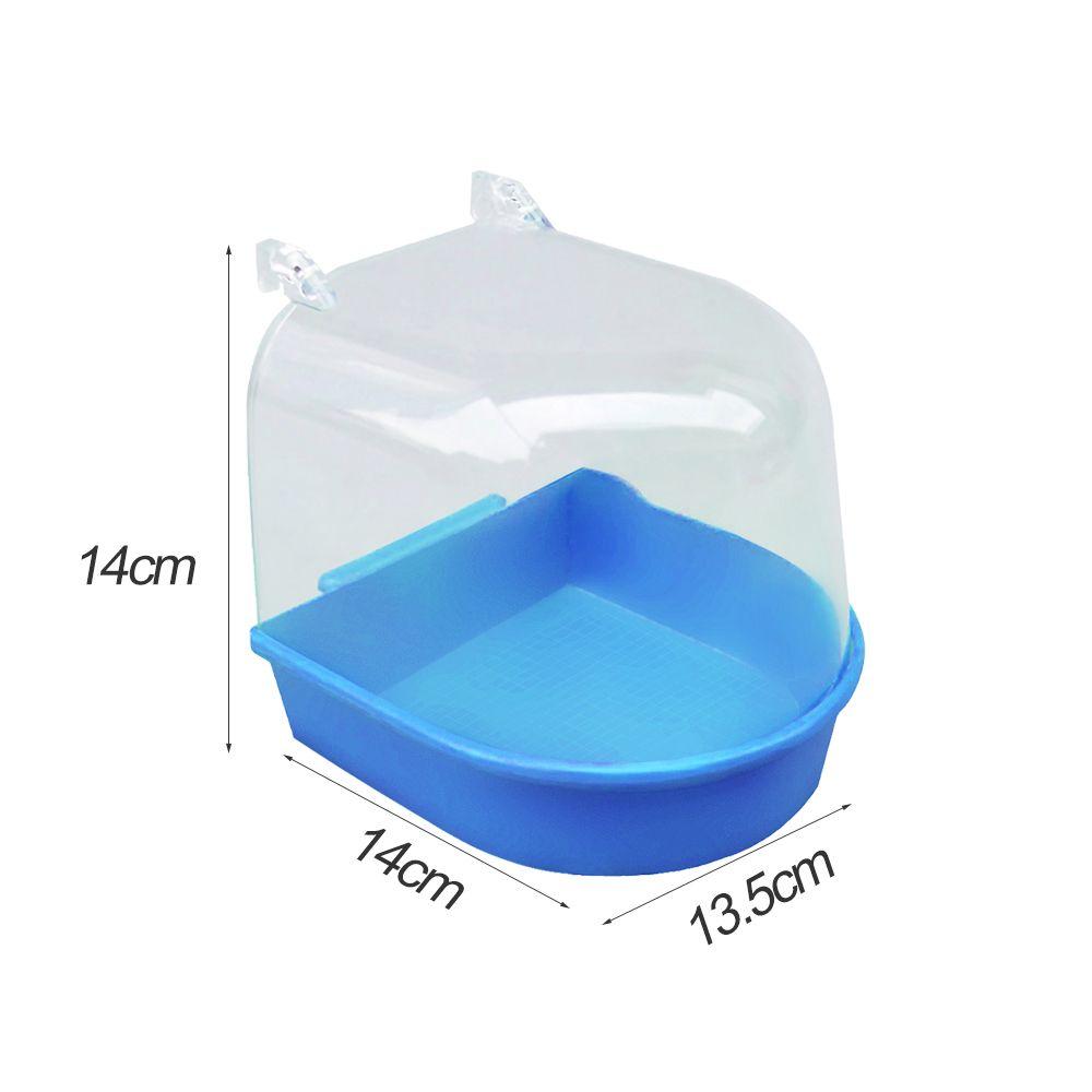 Pet Supplies Birds Toys Round Bath Shower Box Parrot Bathtub Hanging Cage Bird Cage Accessories