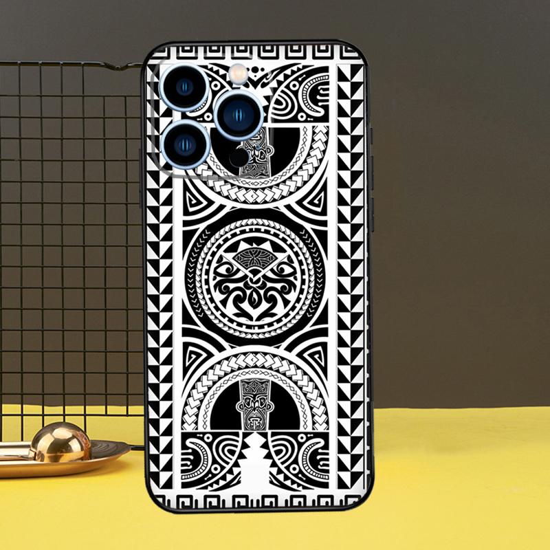Maorský Polynéský Samojský Kmenový Kryt Pro iPhone 13 12 11 14 Pro Max XS Max XR X 6S 7 8 Plus SE 2020 Zadní Kryt Pouzdro na Telefon