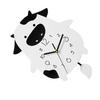 Acryl Wanduhr Cartoon Kuhform Leises Uhrwerk Dekorative Schwingende Uhr für Küche Wohnzimmer