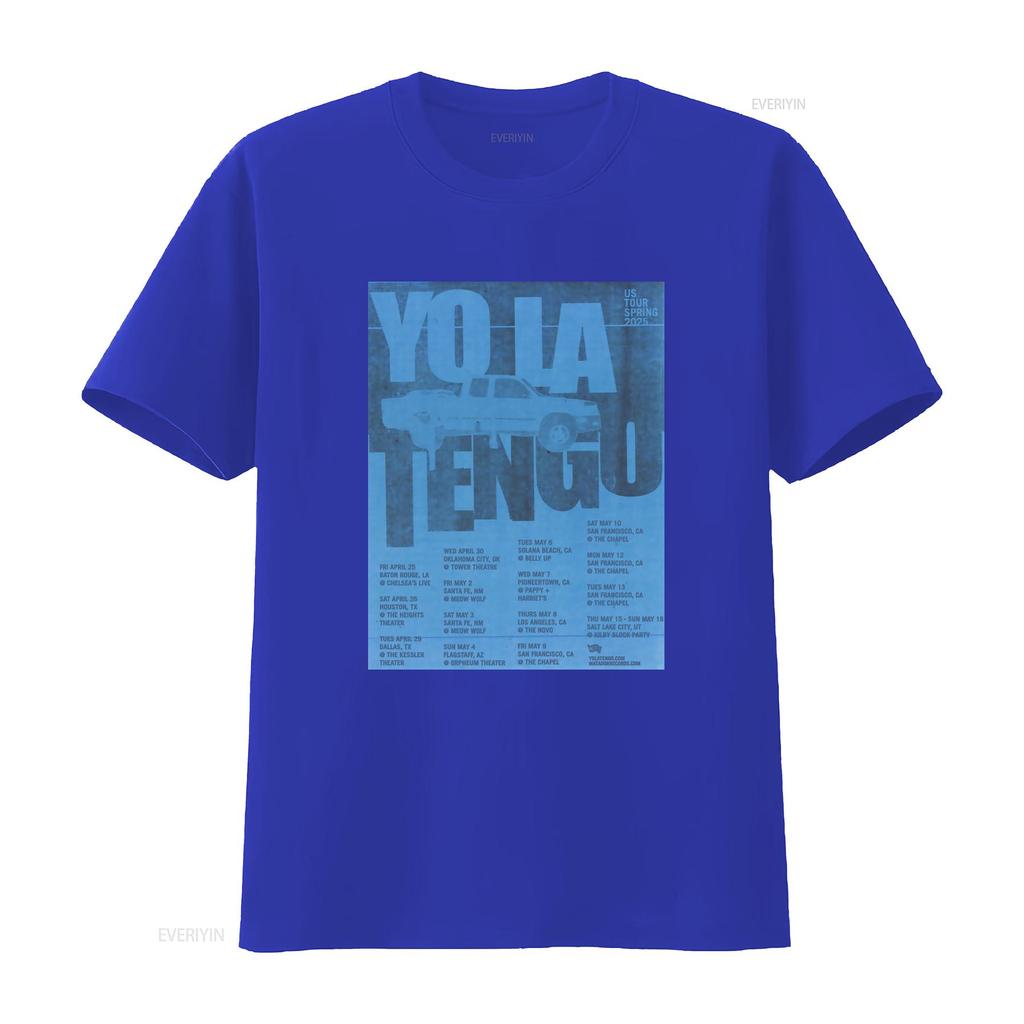 Yo La Tengo Band Spring US Tour 2025 T Shirt Full Size S 5XL Concert Dates Design vintage Washed Unisex Comfortable Versatile