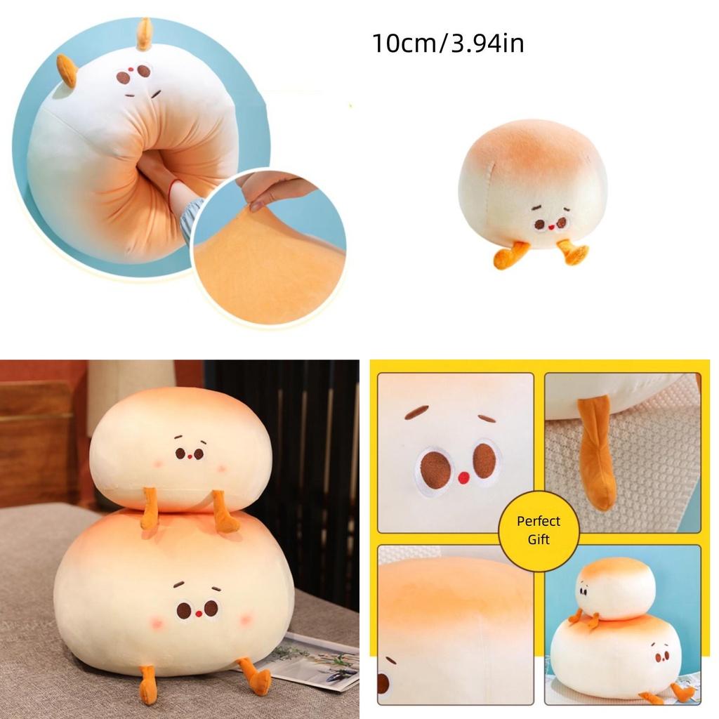 Cute Little Bread Pillow Creative New Bread Doll Plush Toy Adorable Dumpling Children's Stuffed Toy