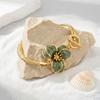 Fashion Colorful Multi Petal Flower Anklets for Women Elegant Chic Flat Snake Bone Chain OT Buckle Anklets Girl Wedding Gift