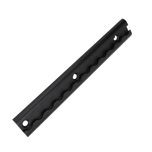 EBTOOLS L-Track Rails with Drilled Holes for Load Securing, Aluminum Airline Rails for Truck Beds (30mm), Black