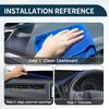 TUCKBOLD Compatible with BMW 6 Series without HUD Dashboard Car Dashboard Protective Custom Sun Suede Blue 1P Set 2003-2010 Mat, Cover, Mat, Interior,