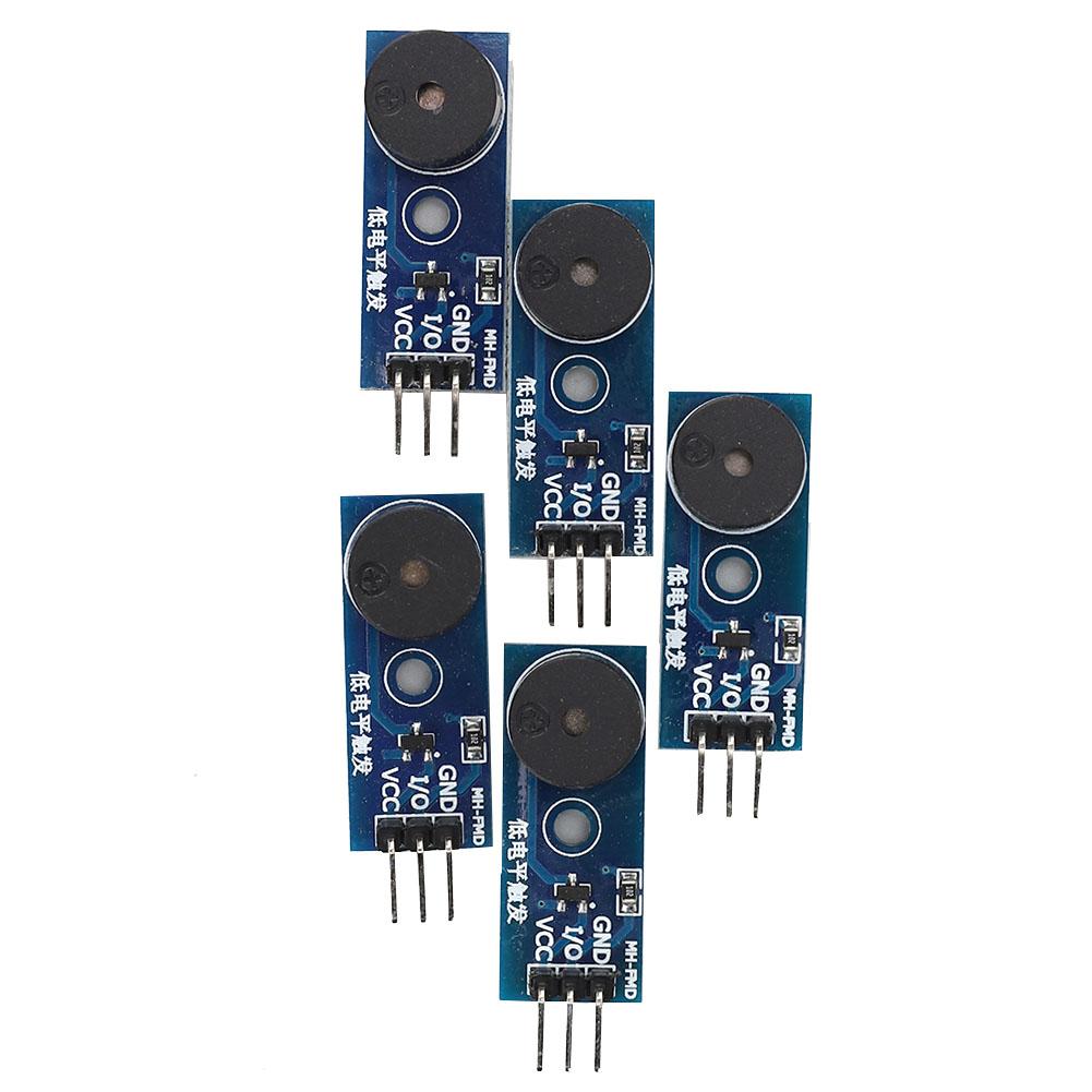 5 Pezzi Modulo Buzzer Passivo Trigger Livello Basso Modulo Sonoro 3.3~5V Controllo a 3 Pin