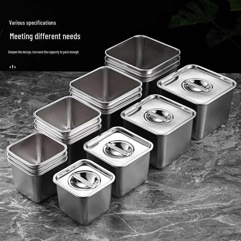 GOWKE Stainless Steel Commercial Seasoning Container