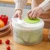 Multifunctional Salad Spinner And Strainer- Non-Rechargeable PP Manual Vegetable And Fruit Spinner with Strainer Basket Convenient Meal Preparation