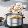 KBH 304 Stainless Steel Double-Layer Steamer Pot