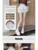 Girls' Double-Layer Cake Skirt: Summer High-Waist A-Line Puffy Skort