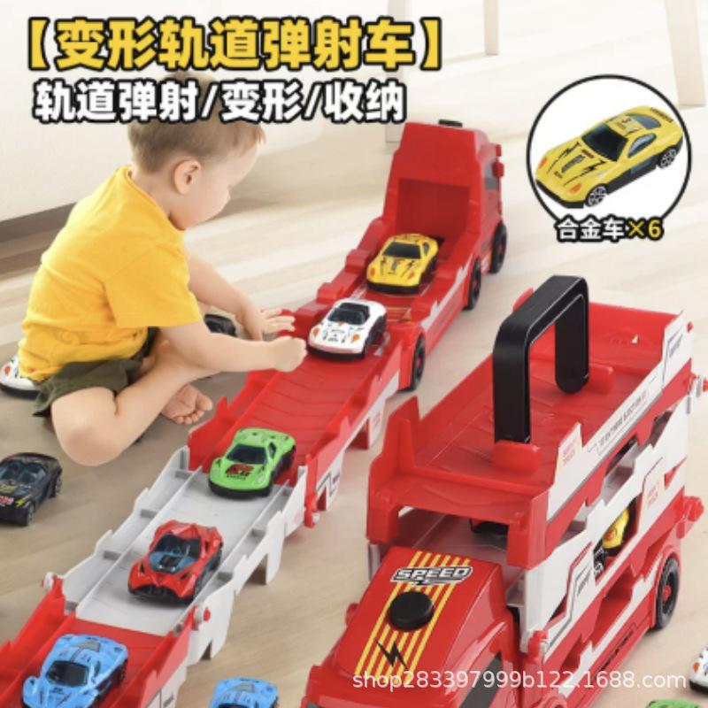 

Детская катапульта, деформация, большой грузовик, игрушка, складной грузовик, подарок на день рождения для мальчика красный