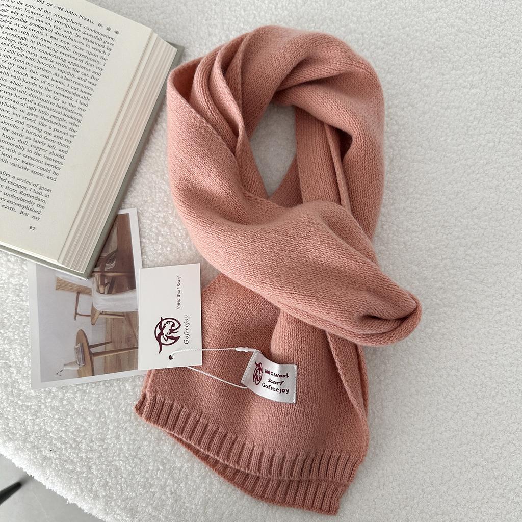 Damen Schal Einfarbig Vielseitig Winter Warm Strickschal Elegantes Tuch für Herren