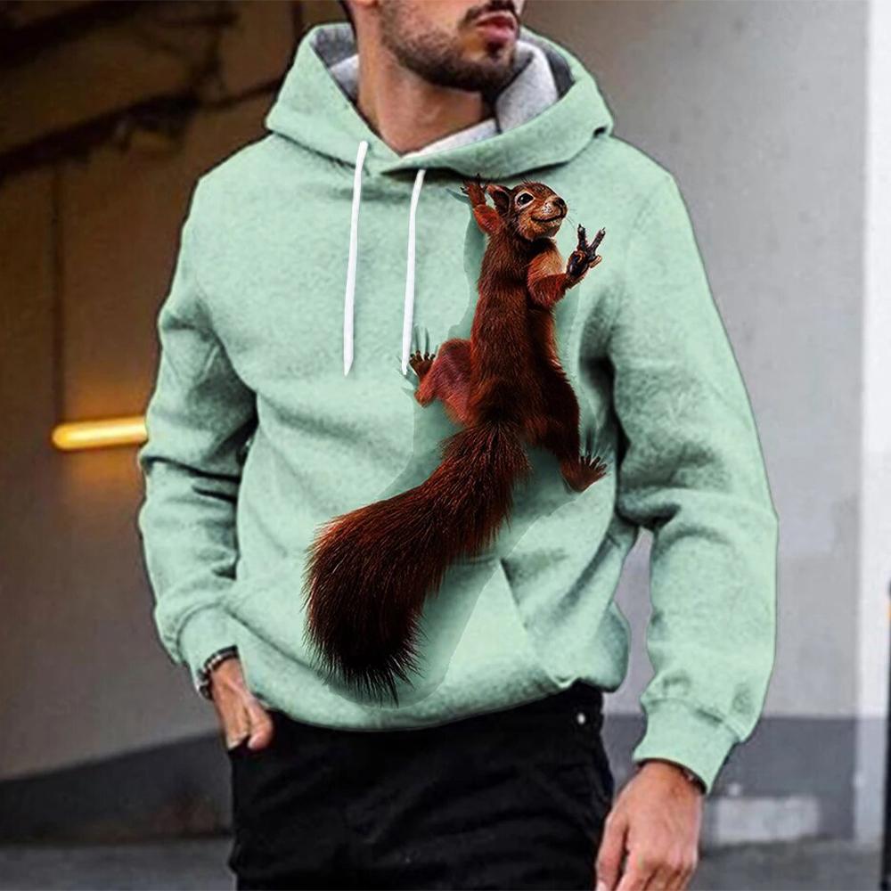 Sweats à capuche animaux drôles Graphique écureuil Imprimé 3D Homme Femme Mode Streetwear Pulls à capuche Sweat-shirts à capuche Vêtements pour enfants