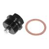 X AUTOHAUX Drain Plug Drain Bolt Magnet Sump Drain Nut with Gasket M24 X 1.5 1 Set Black