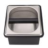 Coffee Knock Box Rubber Coffee Box with Removable Stainless Steel Ground Container for Cafe Bar