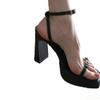 Fashion Women Sexy Platform shoes Elegant Party Wedding Pumps Women Super High Heels shoes New Fashion Open Toe Buckle Strap Sandals
