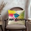 Logo M-Mr cool Beast Cushion Cover Car Throw Pillow Case For Sofa Car Christmas Gift 40x40cm 45x45cm