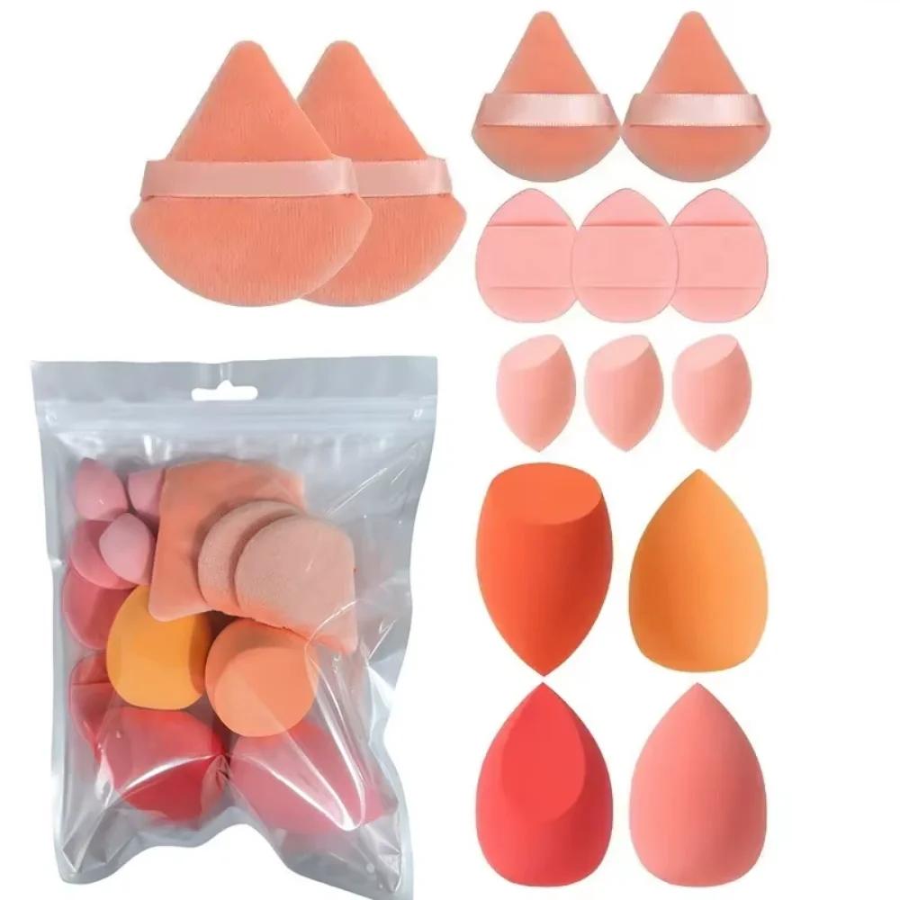 14Pcs Makeup Sponge Velvet Cosmetic Blenders Makeup Sponge Finger Puff Foundation Puffs Make Up Accessories Makeup Tools